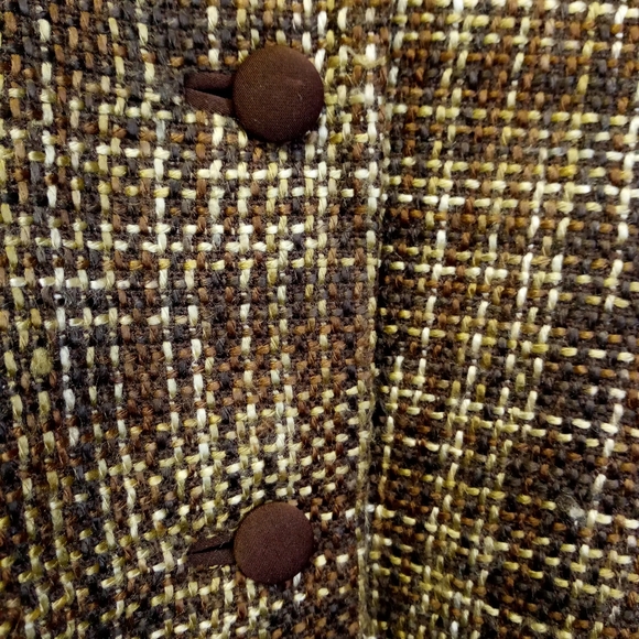 Patti LaBelle Brown Tweed Suit Jacket 24W - Picture 7 of 9